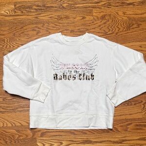 Brunette The Label White Sweatshirt